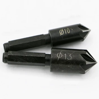

2pcs HSS 7 Flute Countersink Drill Bit 1/4" Hex Shank End Mill Cutter 82 Degree Chamfer Cutter Power Drill Bit Woodworking Tool