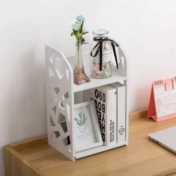 

OTHERHOUSE Wooden Desktop Shelf Bookshelf Storage Rack Shelves Makeup Organizer Sundries Book Holder Kitchen Bathroom Organizer