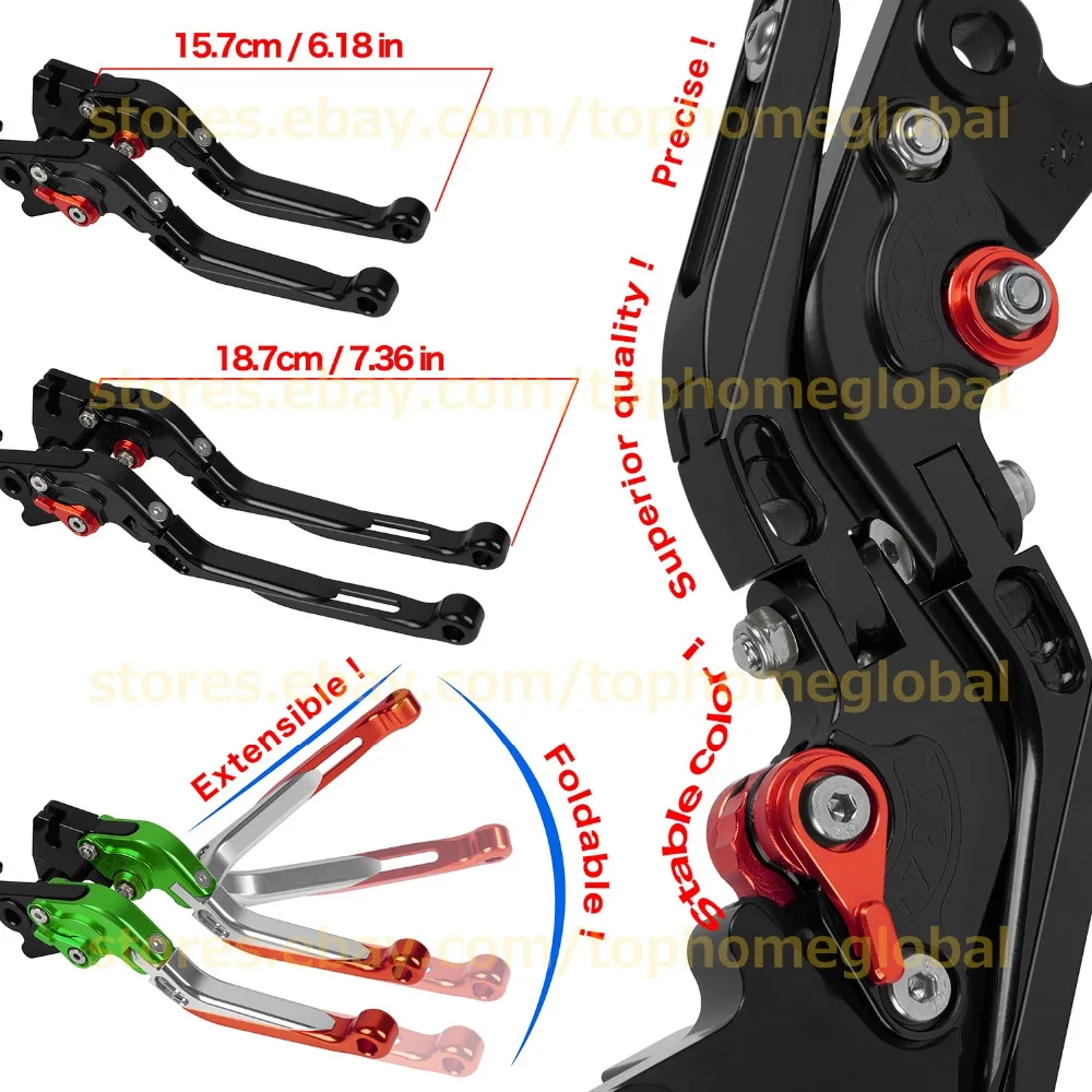 

For Honda VTR250 Interceptor 250 MC33 1998 - 2006 Folding Extending Brake Clutch Levers Foldable 2005 2004 2003 2002 2000 1999