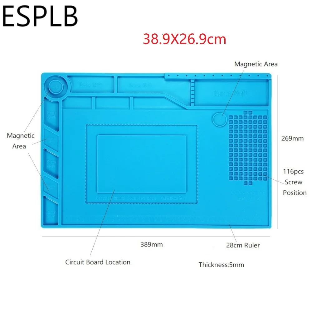 rework station Repair Pad Insulation Heat-Resistant Soldering Station Silicon Soldering Mat Work Pad Desk Platform for BGA Soldering Station lincoln electric ac 225 arc welder Welding Equipment