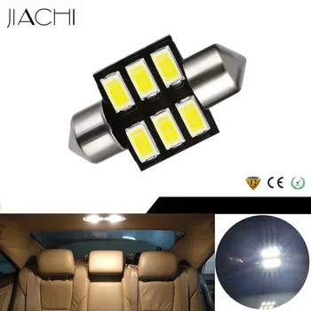 

JIACHI 100 x Factory Festoon 31mm C5W Festoon Led Bulbs 5730Chip 6LEDs Car Interior Festoon Dome Reading Light Source White 12V