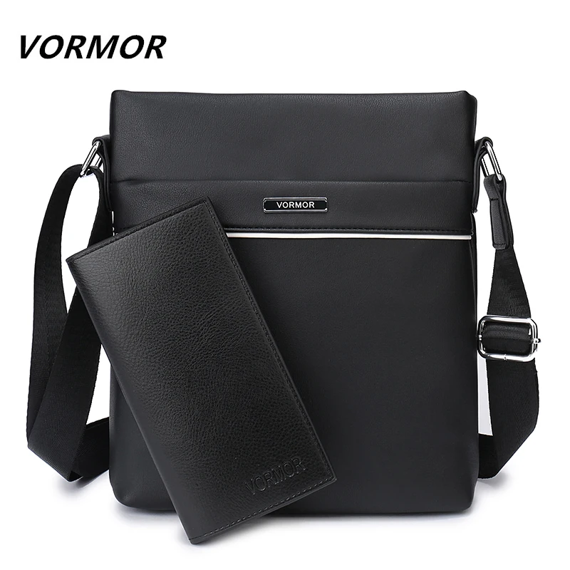 

Men Tote Bags VORMOR Famous Brand New Fashion Man Leather Messenger Bag Male Cross Body Shoulder Business Bags For Men