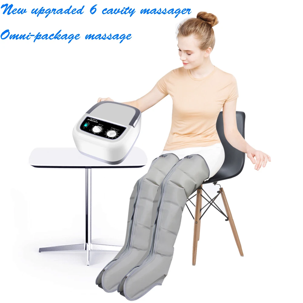Online Verbesserte sechs kammer luft kompression bein massager arm entspannen taille fuß massager zu fördern die durchblutung gewicht verlust gerät