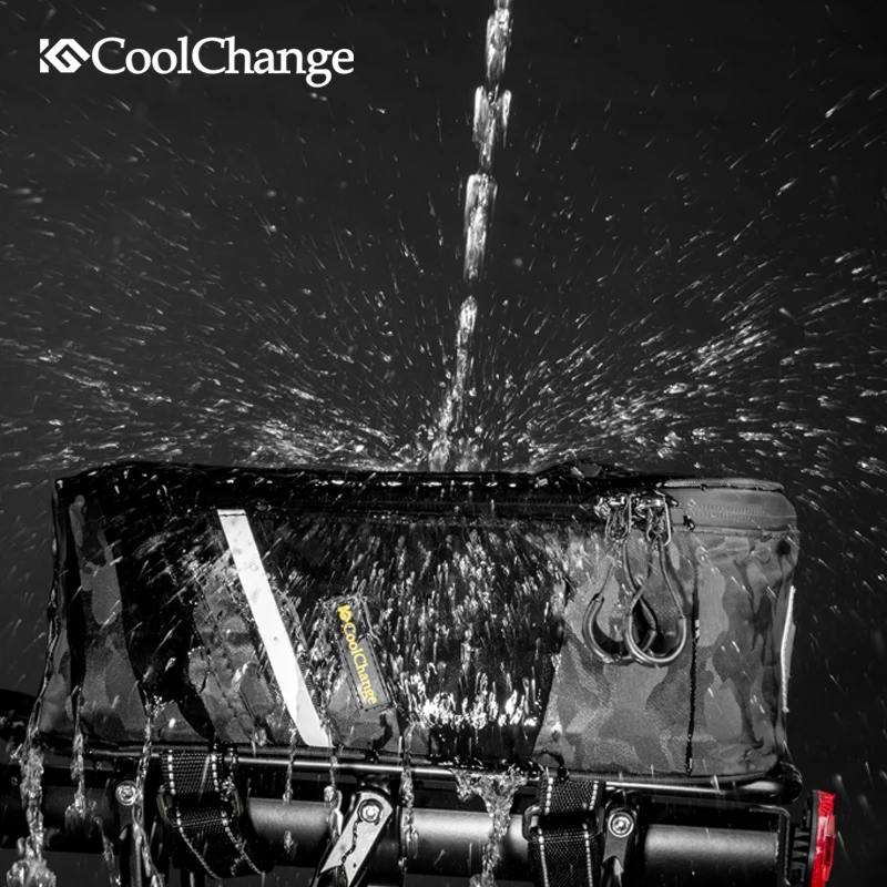 Водонепроницаемая велосипедная сумка CoolChange переносная на заднюю стойку