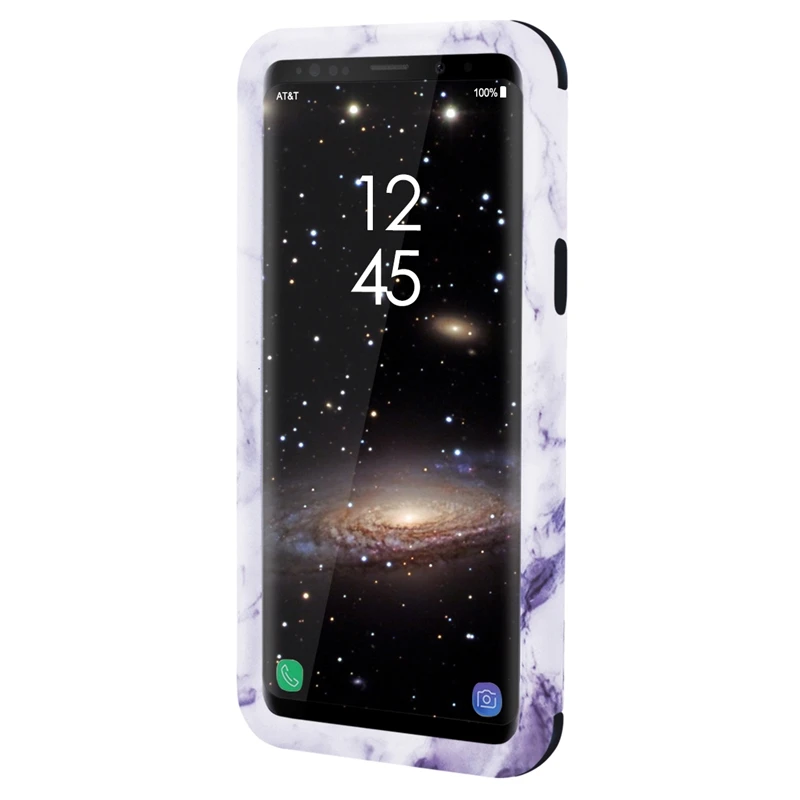 Yokata роскошный жесткий силиконовый чехол для samsung S9 s9 plus мраморный Матовый ультратонкий защитный тонкий 3 в 1 против царапин