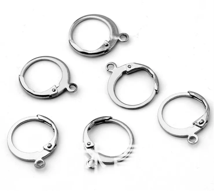 

20pcs/lot 14x12mm Stainless Steel French Earring Hooks Wire For making diy handmade Earrings,Jewelry Accessories WholeSale