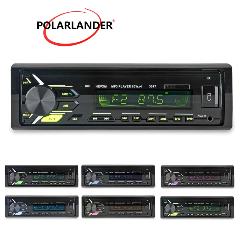Car Stereo In-dash Autoradio Car Radio FM Aux Input Receiver Car audio Player 3077 1 Din 12V SD USB MP3 MMC WMA Bluetooth Car Stereo In-dash Autoradio Car Radio FM Aux Input Receiver Car audio Player 3077 1 Din 12V SD USB MP3 MMC WMA Bluetooth