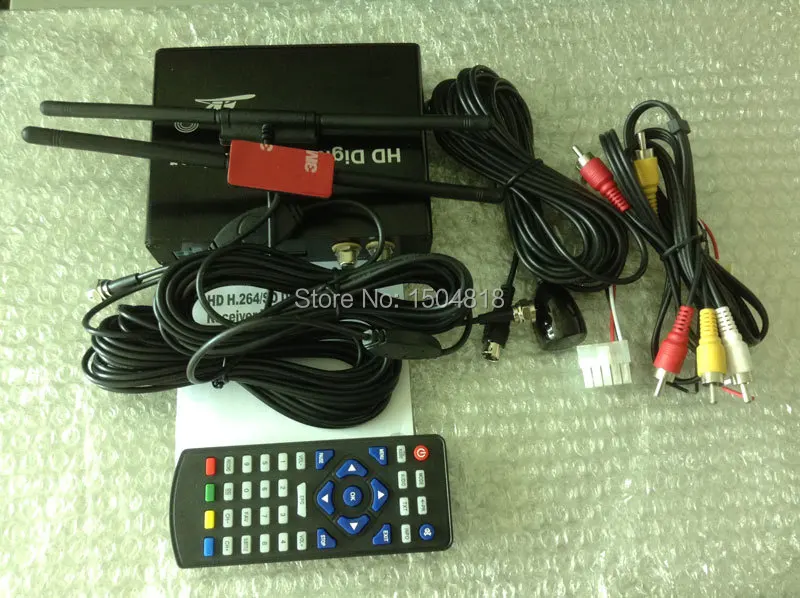 DVB-T HD/SD приемник коробка для автомобиля два тюнера, HDMI и 3 комплекта видео выхода, HD DVB-T MPEG2/MOEG4 AVC/H.264 стандарт