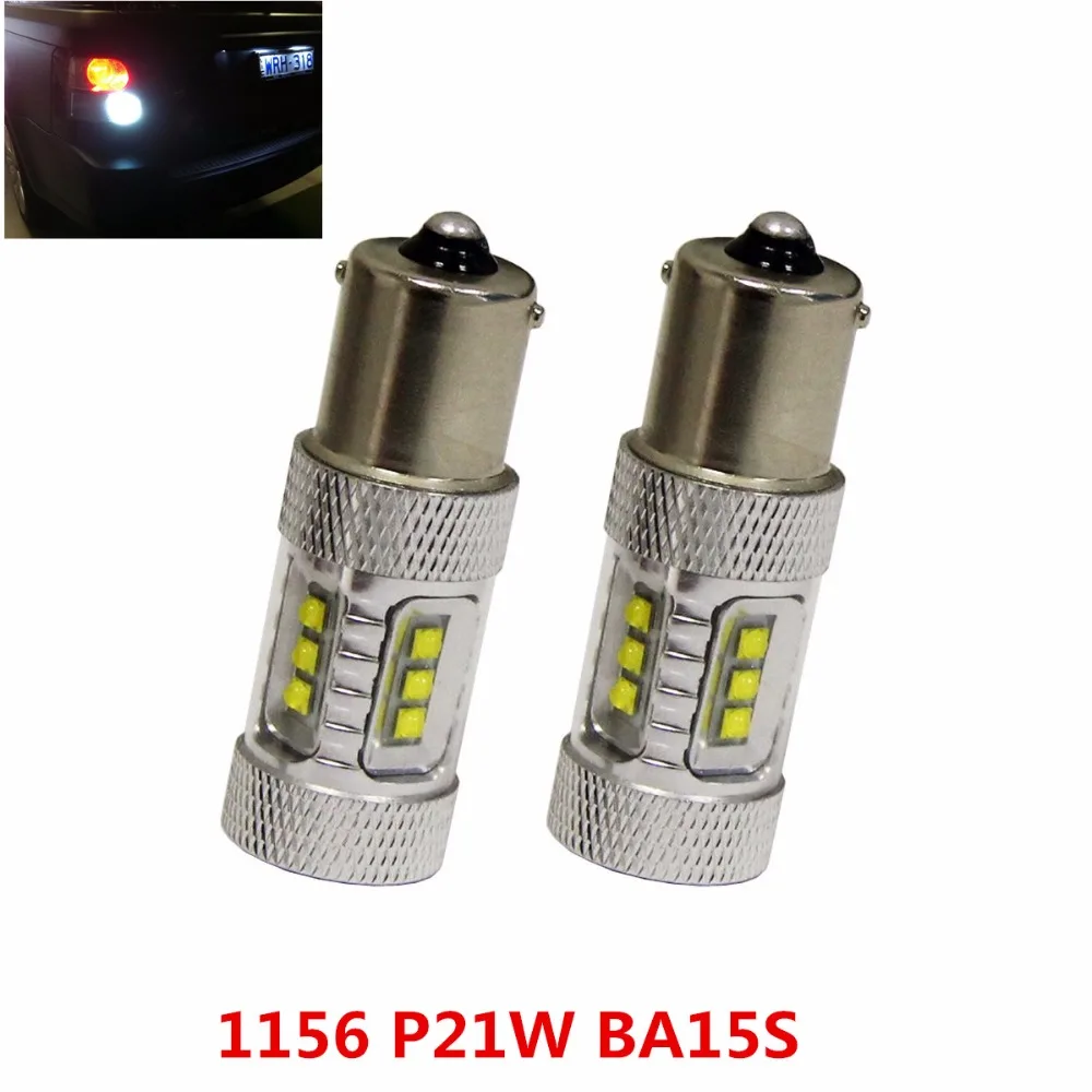 2 шт. 1156 BA15S S25 Cree чипсеты 80 Вт светодиодсветодиодный лампы супер яркие белые