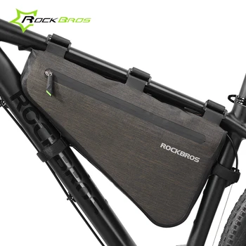 

Rockbros 5L/8L Nylon Waterproof Bike Front Frame Top Tube Bag Bicycle Triangle Bag Bike Pannier Cycling Bags Bike Accessories