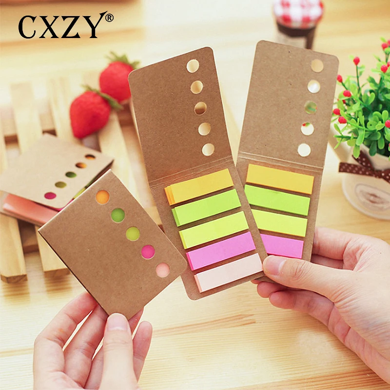 CXZY vintage sticky note kawaii index tabs memo pad planner sticker scrapbooking kawai items office list stationery post 3B823 | Канцтовары