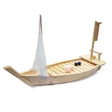 Японский деревянный Ресторан лодка, 50 см/20 дюймов сервировочный лоток для еды море еда суши