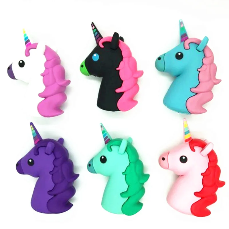

High Quality Unicorn PowerBank External Emergency USB 2600mAh Colorful White Horse Power Bank Charger For I7 Phone Android Phone