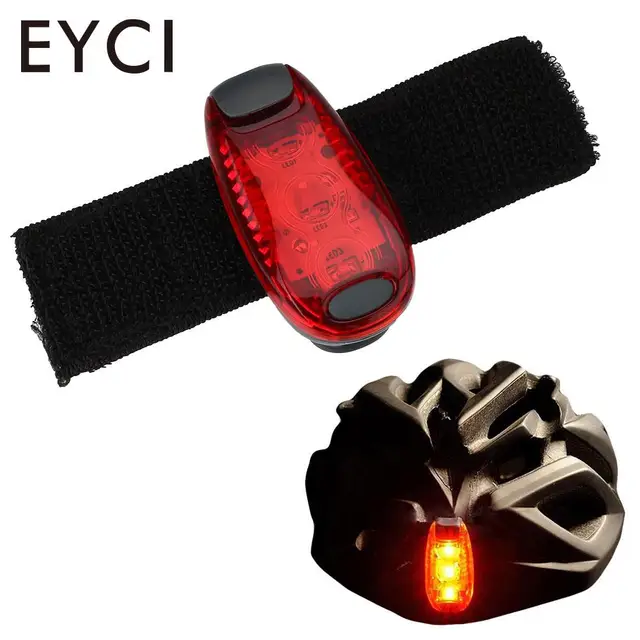 Special Offers EYCI Red Bicycle Light Cycling Helmet Warning Light Bike Taillights Button cell Included  Led Bicicleta  For Cycling Running