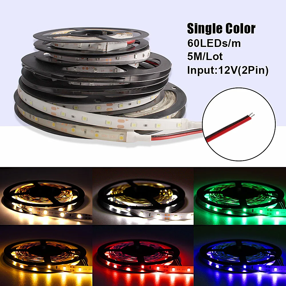 LED Strip Light Flexible Neon Backlight TV Lights For Home Living Room Decoration Waterproof tira Led Diode Tape 12V RGB Strip (4)
