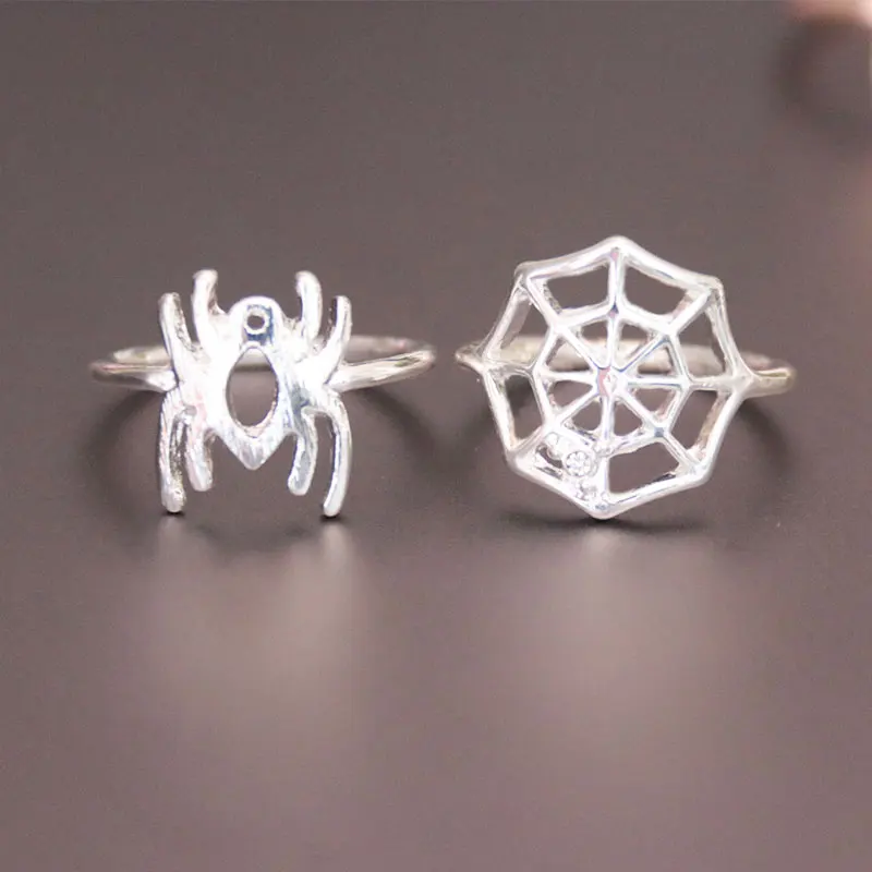 Оптовая продажа 30 шт./лот Spide и веб-Кольца модные простые вертушки кольца для