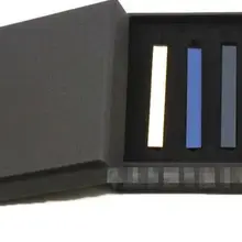 Черный квадратный зажим для галстука коробки 4 Держатели Зажимы для галстука значки в виде галстука баров сумки для переноски Подарочные коробочки для ювелирных украшений 20 шт./партия