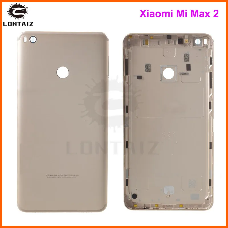 Корпус для Xiaomi Mi Max 2 Max2, металлическая задняя крышка для батареи, чехол для мобильного телефона, запасные части