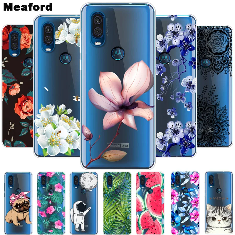 

Cases For Moto One Vision Phone Cover Soft Silicone Colorful Printing Back Cover For Motorola MOTO One Vision OneVision XT1970