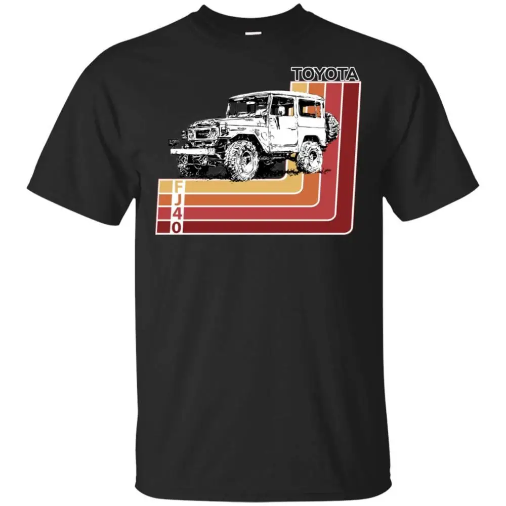 Новая Винтажная Футболка Toyo Landcruiser Fj40 в стиле ретро с короткими рукавами и