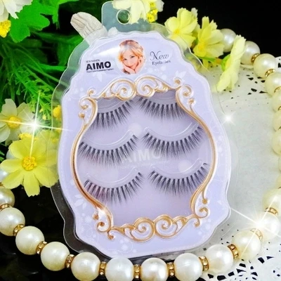 

Fastest Shipping New High Quality 3 Pairs Natural Cross False Eyelashes Daily Fake Eye Lashes Natural Make up False Eyelashes