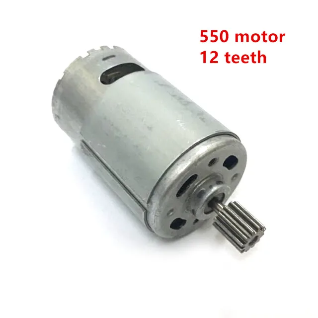 Dc Motor 12v For Children Electric Car Remote Control Engine Dc Motor 12v For Children Electric Car Remote Control Engine 6v Baby Rs550 Gearbox 12 Teeth