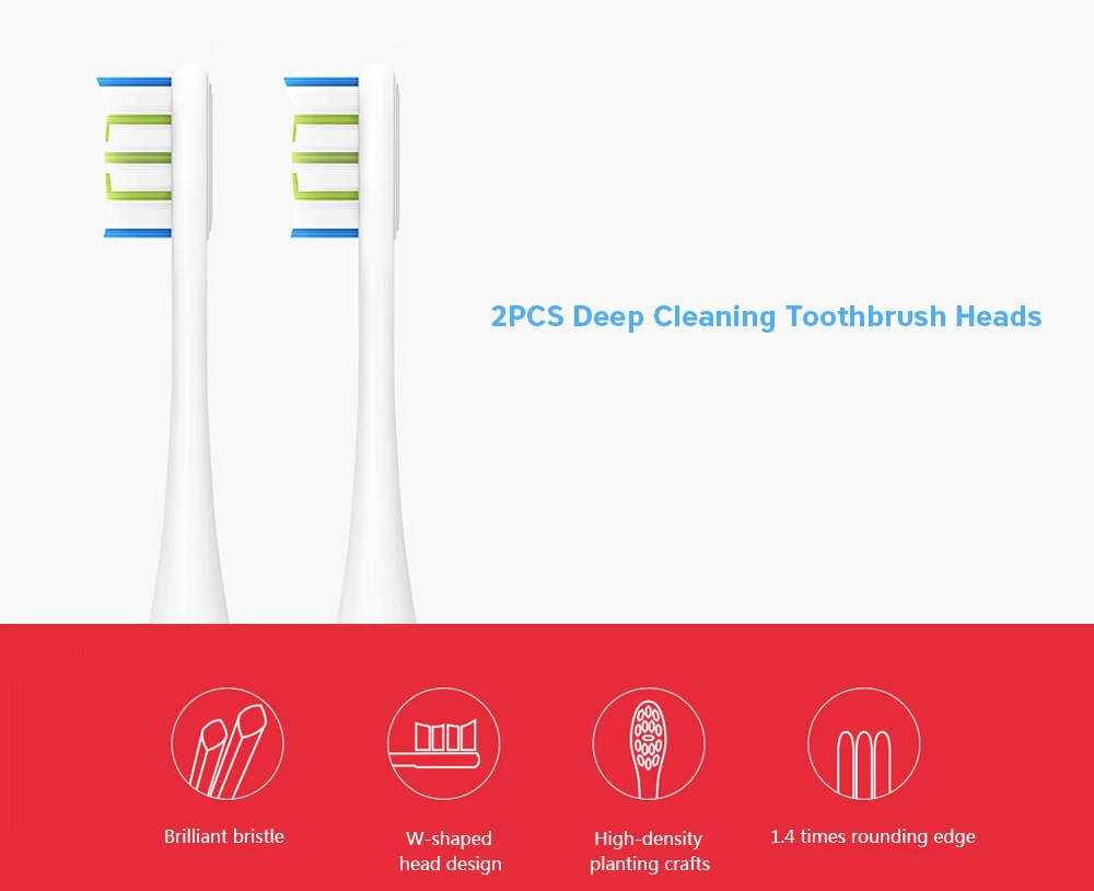 2 шт. Oclean SE/One сменные насадки для щёток для Электрическая ультразвуковая зубная щетка