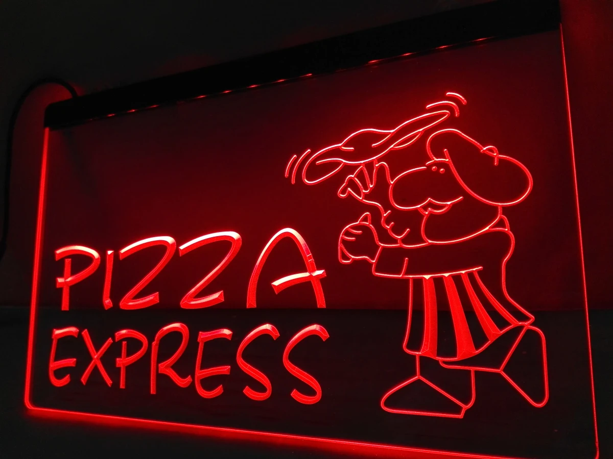 

LB182- OPEN Pizza Express Enseigne Lumineuse Light Sign home decor crafts