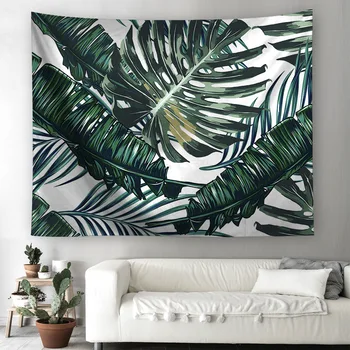 

Polyester Tropical Plant Pattern Wall Cloth Hanging Tapestry Wedding Party Gift Bedspread Beach Towel Yoga Picnic Mat