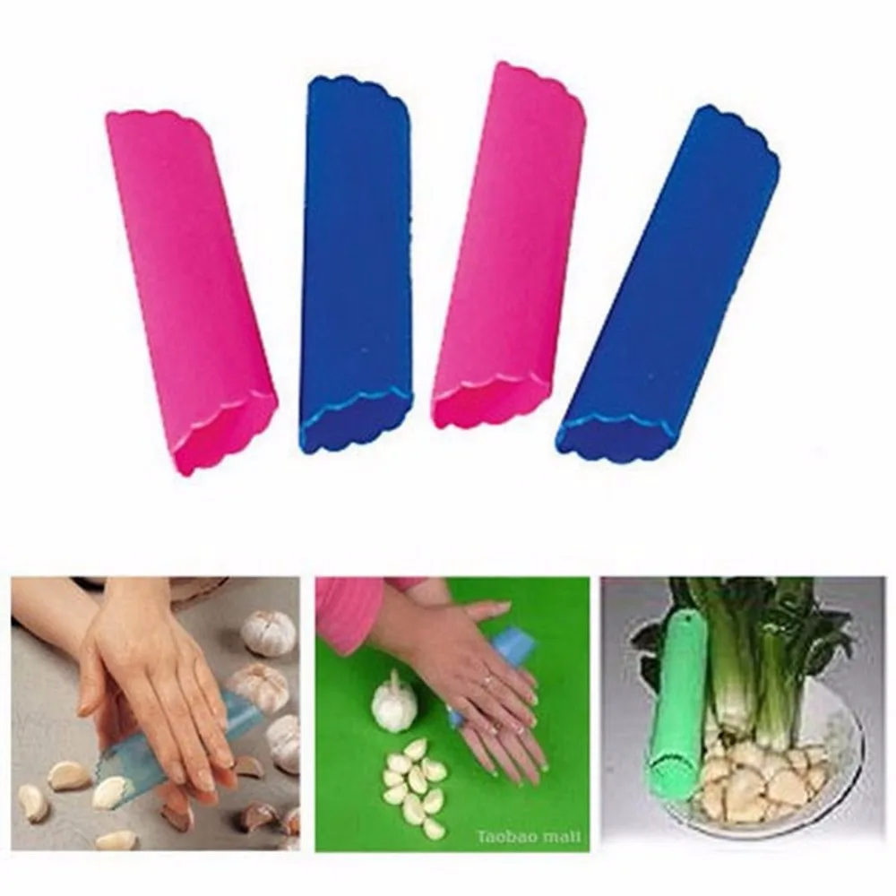 4PCS Easy Silicone Garlic Peeler Peel Color Random Utility Kitchen
