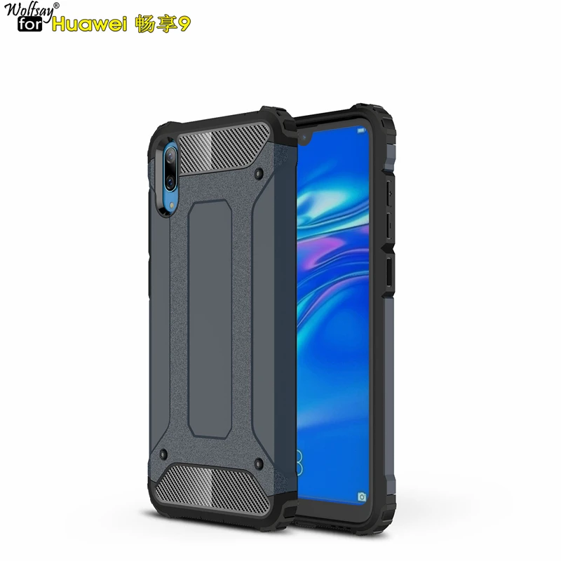 

Wolfsay For Case Huawei Y7 Pro 2019 Cover Durable Armor TPU & PC Case For Huawei Y7 Pro 2019 Case For Huawei Enjoy 9 Fundas