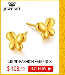 JLZB 24K Pure Gold Earring Real AU 999 Solid Gold Earrings Beautiful Gypsophila Upscale Classic Fine Jewelry Hot Sell New 2020