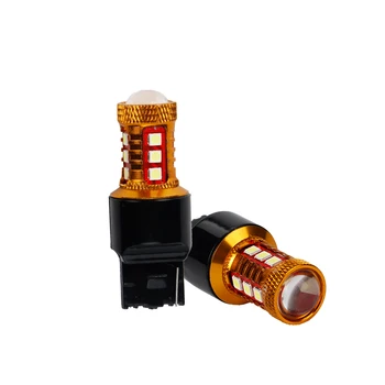 

OKEEN 2pcs t20 7443 Fog lights for car 3030 led 15SMD DC12V white/red/yellow colour Tail Turn Signal Bulb Parking Reverse Lights
