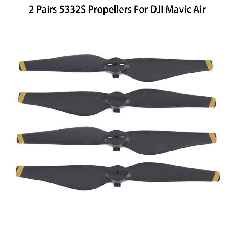 New Arrival 2 pair 4 pcs Gold Stripe 5332s propellers DJI Mavic Air Propeller Blade prop for Drone Accessories |