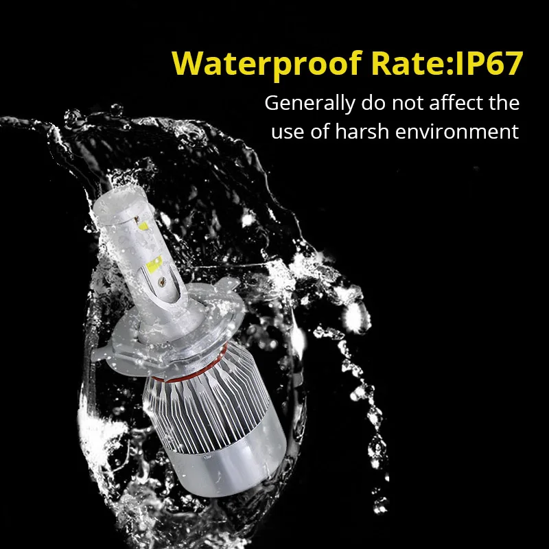 Edislight супер яркий светодиодный комплект фар 72 Вт 7600LM H4/HB2/9003 9004/HB1 9007/HB5 H13/9008