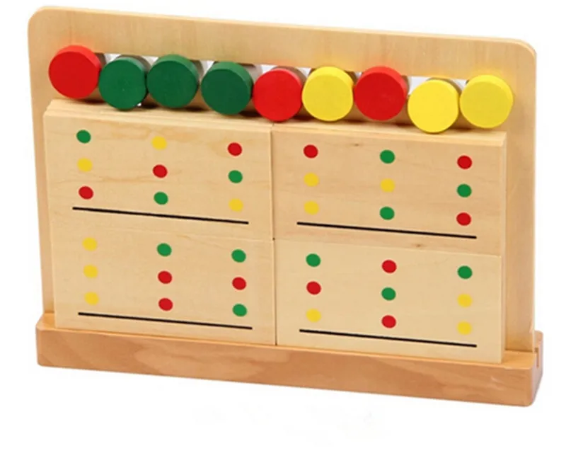 New Wooden Blocks Toy Baby Toy Montessori Teaching Three Color Sorting Array Game for Early Childhood Education Free Shipping New Wooden Blocks Toy Baby Toy Montessori Teaching Three Color Sorting Array Game for Early Childhood Education Free Shipping