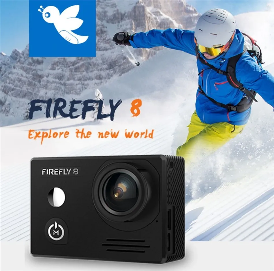 Hawkeye Firefly 8 Action Camera 170 Degree Bluetooth Remote Control WiFi FPV Sports Cam Black for RC Drone Models Quadcopter