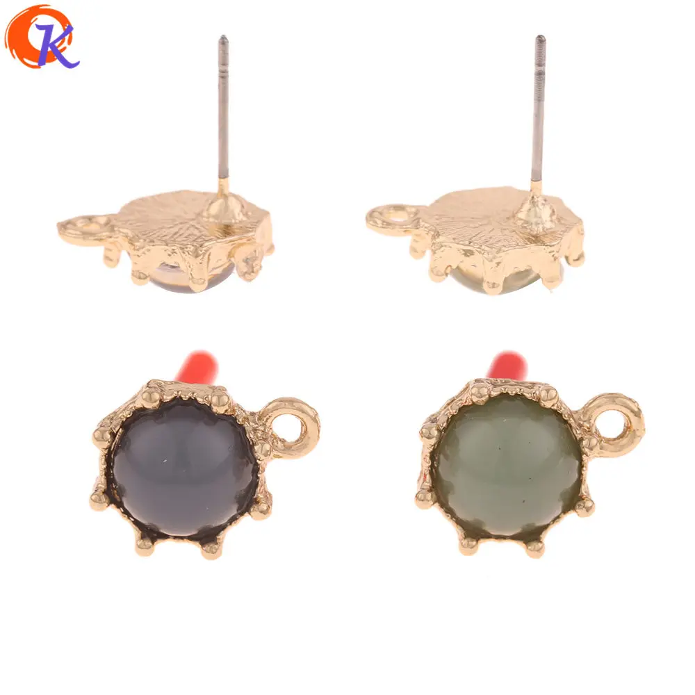 

Cordial Design 100Pcs 10*14MM Jewelry Accessories/Earring Stud/Round Shape/Jewelry Making/DIY Parts/Hand Made/Earring Findings