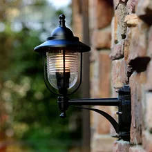 Европейский тип открытый настенный светильник водонепроницаемый открытый настенный светильник Наружное освещение Настенные светильники содержит светодиодный светильник