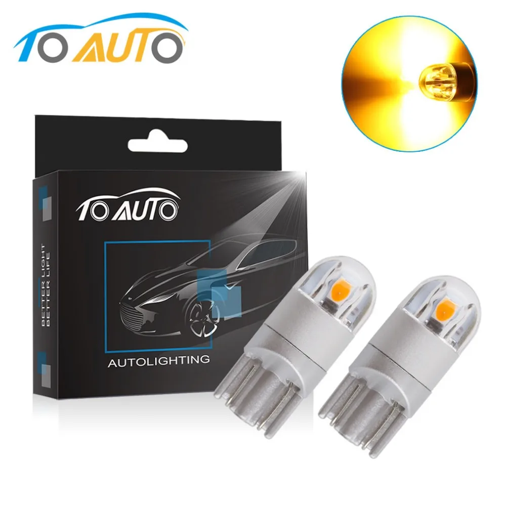 w5w t10 yellow led 