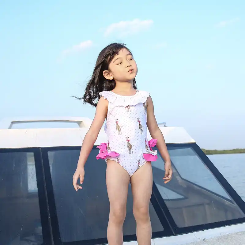 child girl in swimming suit