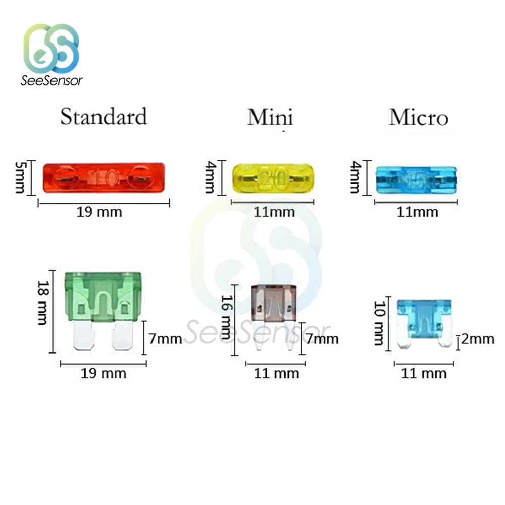 12 В держатель предохранителя Add-a-circuit TAP Adapter Micro Mini standard ATM, APM Blade АВТОМАТИЧЕСКИЙ Предохранитель с 10A Blade автомобильный предохранитель с держателем