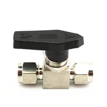 304 шаровой кран из нержавеющей стали SS304 для трубопровода и трубопровода Q91SA OD 3 мм 4 мм 8 мм 10 мм