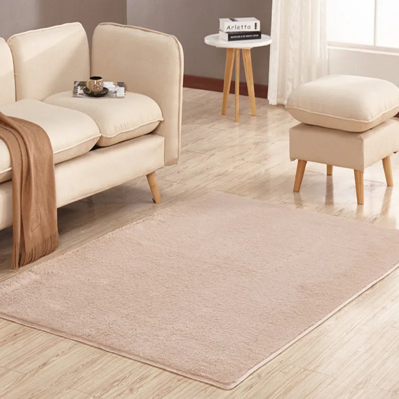 Soft Shaggy Carpet For Living Room Home Warm Plush Floor Rugs Kids Silk Fluffy Yoga Mat 50*80CM | Дом и сад