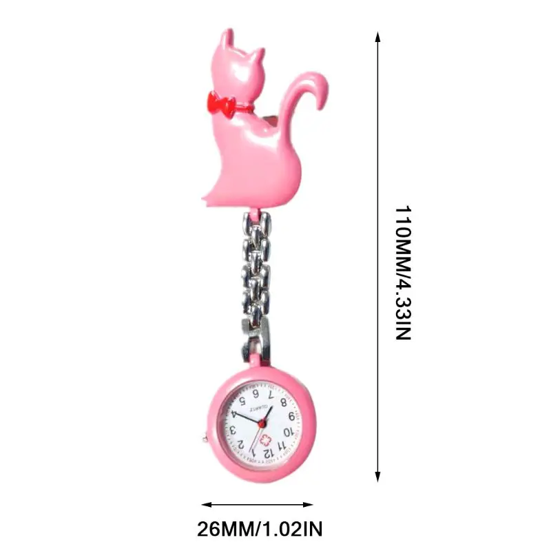 Кварцевые часы для кошек из мультфильма «Город героев»; модные карманные часы вешалка-зажим доктор Для женщин леди бижутерия, подвески