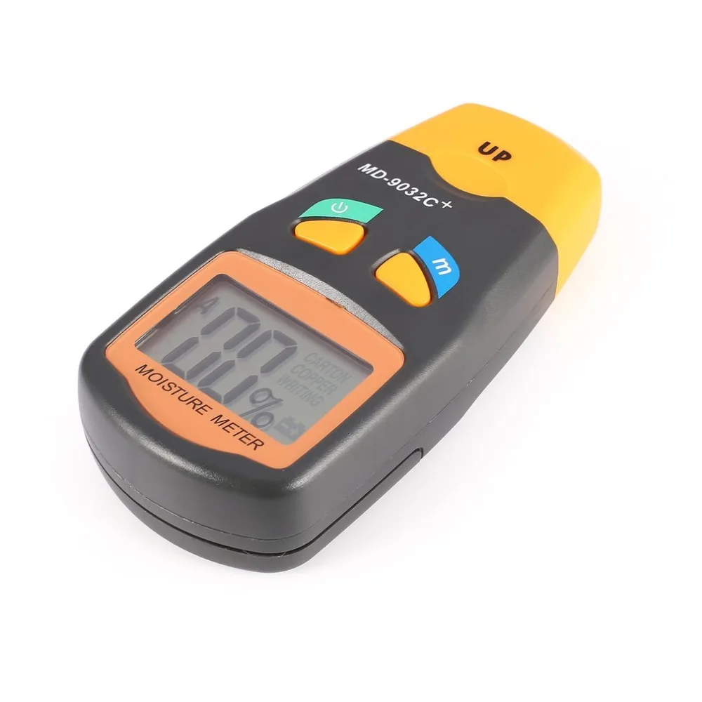 Kopen MD 9032C + Digitale LCD Hout Vocht Vochtigheid Meter Analyzer Hygrometer Timber Vochtige Detector Tester Bereik 5% 40% 2018 nieuwe