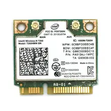 Беспроводная карта адаптера для Intel 7260 7260HMW BN 802.11bgn 300 Мбит/с Bluetooth 4,0 Mini PCI-E Wifi карта для dell asus acer