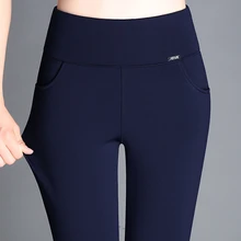 S~6XL 2017 Winter New Casual Fashion Slim High Waist Stretch With Velvet Thick Warm Women Pencil Pants Leggings Trousers