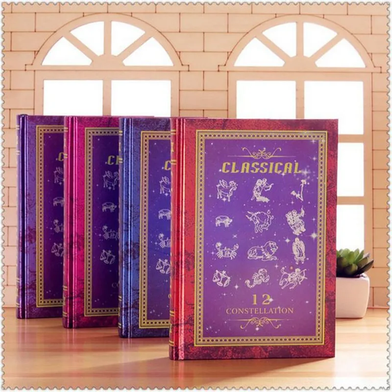 

Coloffice 1PC 12 Constellations Notebook Gift Stationery Notepad Diary Memos Weekly Hardcover Sketchbook Office School Supply