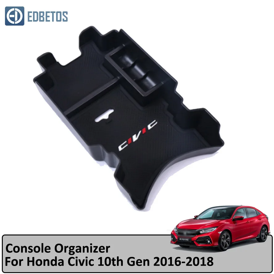 Подлокотник коробка для хранения для Honda Civic 10th Gen центр вторичный лоток Органайзер коробка для Honda аксессуары